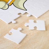 Kat bij honkbal met honkbalknuppel legpuzzel (Zijkant)