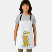 Kat bij honkbal met honkbalknuppel schort (Insitu)