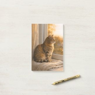 Kat bij raam Veterinaire 4" × 6" Post‑It® Notities Post-it® Notes