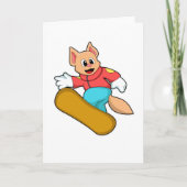 Kat bij snowboardsporten kaart (Voorkant)