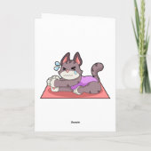 Kat bij Yoga Fitness Kaart (Achterkant)