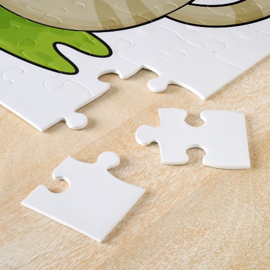 Kat bij Yoga Legpuzzel (Zijkant)