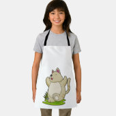 Kat bij Yoga Schort (Insitu)