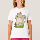 Kat bij Yoga T-shirt (Voorkant)