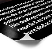 Kat bijgeloof perfect poster (Hoek)