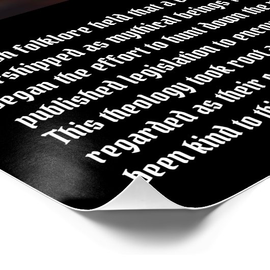 Kat bijgeloof perfect poster (Hoek)