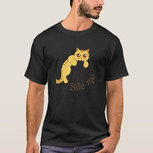 Kat Bijt Me T-shirt (Voorkant)