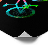 Kat Biker Fiets Kitty Mtb Atb Fietsen Bergfiets Poster (Hoek)