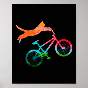 Kat Biker Fiets Kitty Mtb Atb Fietsen Bergfiets Poster