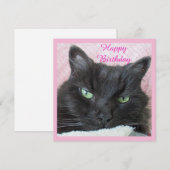 Kat Birthday-kaart (Voorkant / Achterkant)