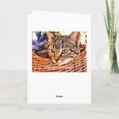 Kat Birthday-kaart Kaart (Achterkant)