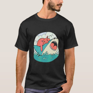 Kat Biting Shark T-shirt
