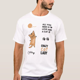 Kat Black Cats Sticker Set Gezegden Peuten T-shirt