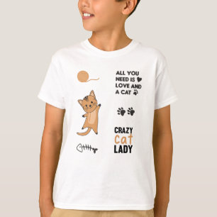 Kat Black Cats Sticker Set Gezegden Peuten T-shirt