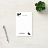 Kat Black White Personal Pet Lovers Post-it® Notes (Kantoor)