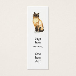 Kat Bladwijzer Mini Visitekaartjes