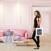 Kat blauw aangepaste naam artistieke caleidoscoop  tote bag