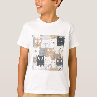 Kat blauw grijs kattenblauw kat t-shirt