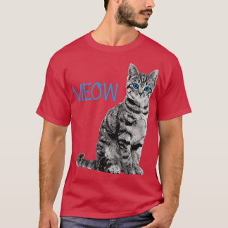 Kat Blauw Grijze Maag houdt van katten T-shirt