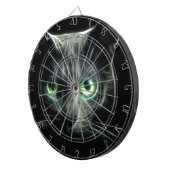 Kat blauw groene ogen dartbord (Voorkant Rechts)