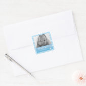 Kat - blauwe sticker (Envelop)