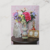  kat/bloemen/Gift Shop Visitekaartje (Achterkant)