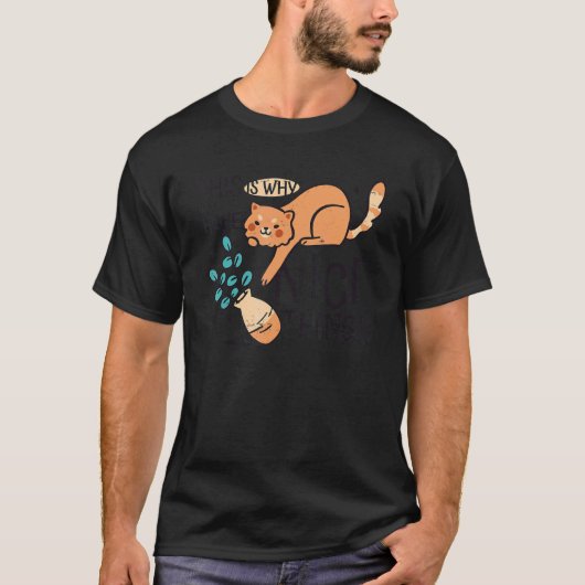Kat Bloemenvaas 2 T-shirt (Voorkant)
