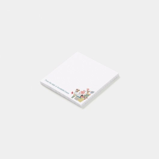 Kat bloesems post-it® notes (Schuin)