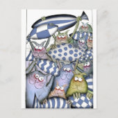 kat blues briefkaart (Voorkant)