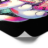 Kat Boba Tea Anime Japanse Kawaii Neko Bubble Tea Poster (Hoek)