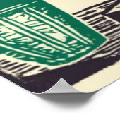 Kat, boek, boeken, kitten, lezen, schattig, kat, k poster (Hoek)