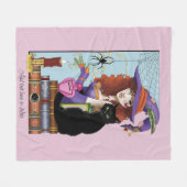 Kat Boeken Heksendrankjes Fleece Deken (Voorkant (Horizontaal))