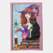 Kat Boeken Heksendrankjes Theedoek (Verticaal)