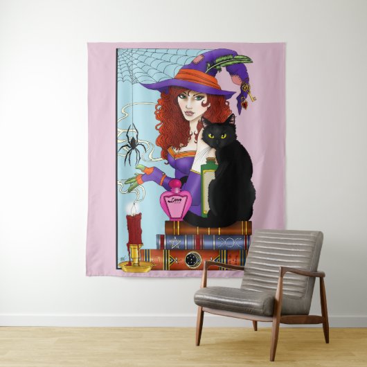 Kat Boeken Heksendrankjes Wandkleed (In situ)