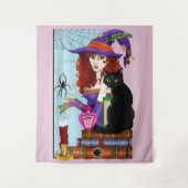 Kat Boeken Heksendrankjes Wandkleed (Voorkant)