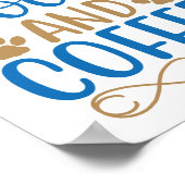 Kat, Boeken & Koffie Poster (Hoek)