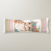 Kat Boho DBLsided pastel God houdt van elke1 douan Lichaamskussen (Voorkant)