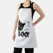 Kat Boo! Grappig verbergen peekaboo enge halloween Schort (Insitu)