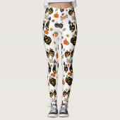 Kat Boo Halloween Leggings (Voorkant)