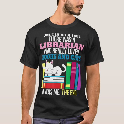 Kat Book Feline Owner Reader Bookworm T-shirt (Voorkant)