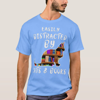 Kat Book Lover is gemakkelijk verstoord door kratt T-shirt