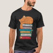 Kat Book Reading T-shirt (Voorkant)