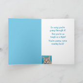 Kat boos op kanker grappig kaart (Binnen)