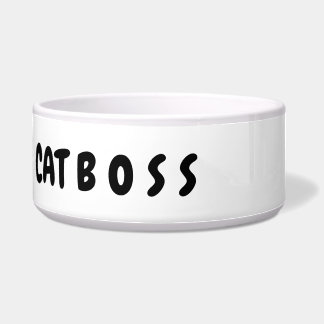 Kat Boss - kattenkeramische voedselkom Voerbakje
