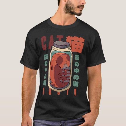 Kat Bouillon Kitty in een Metselaars Pot T-shirt (Voorkant)