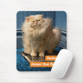 Kat boven gort muismat (Met muis)