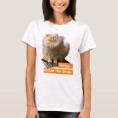 Kat boven gort t-shirt (Voorkant)