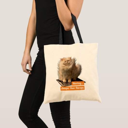Kat boven gort tote bag (Voorkant (product))