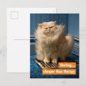 Kat boven gort uitnodiging briefkaart (Voorkant / Achterkant)