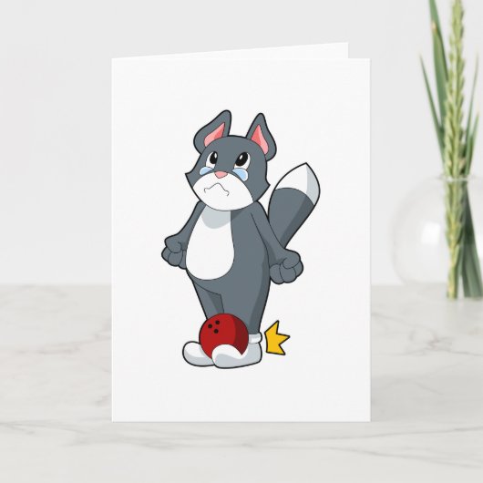 Kat Bowling Bowling bal Kaart (Voorkant)